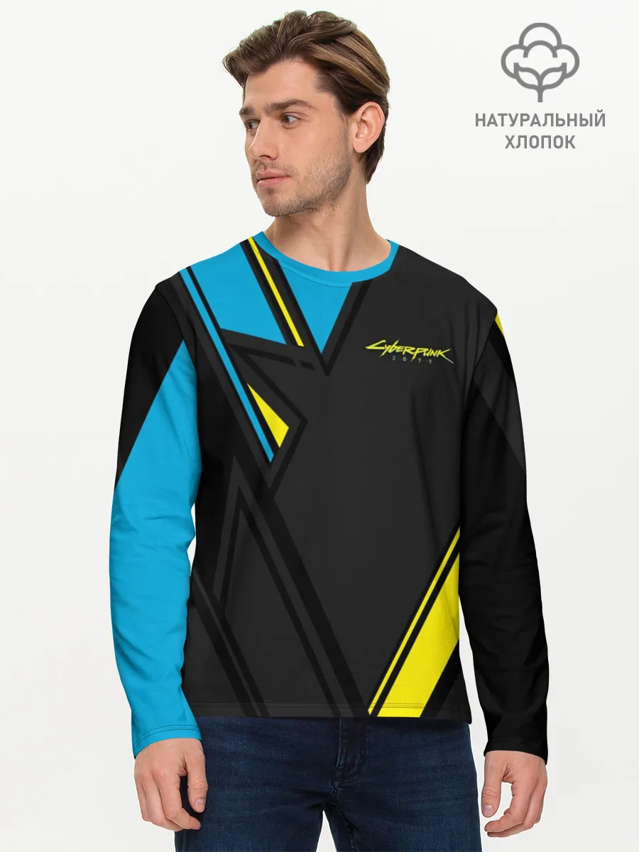Мужской лонгслив базовый / CYBERPUNK 2077 | КИБЕРПАНК 2077