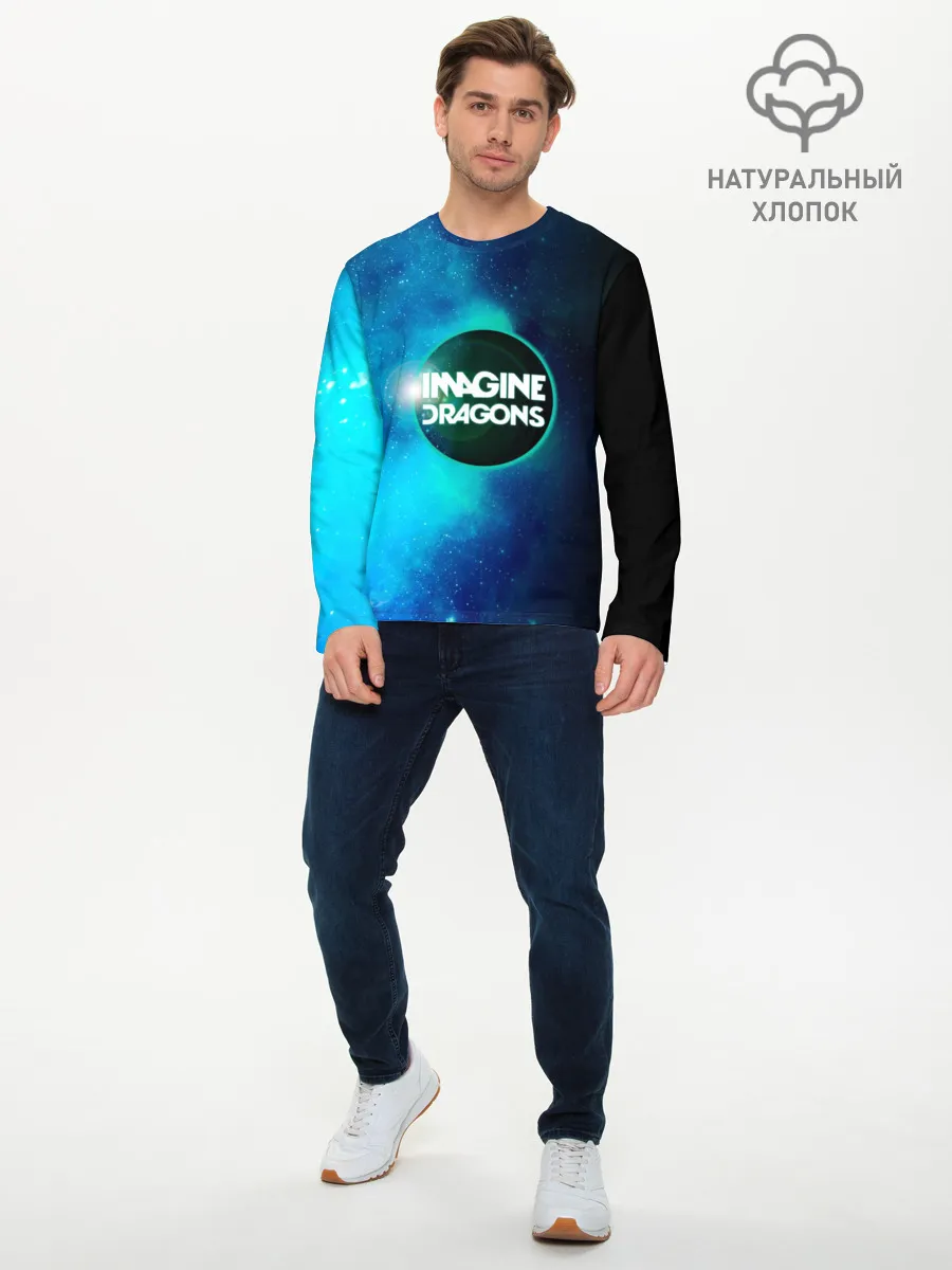 Мужской лонгслив базовый / Imagine Dragons