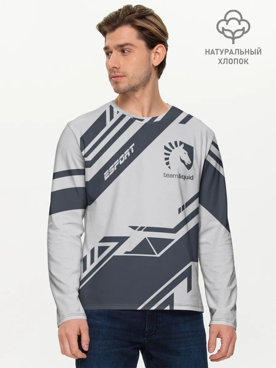 Мужской лонгслив базовый / TEAM LIQUID E-SPORT