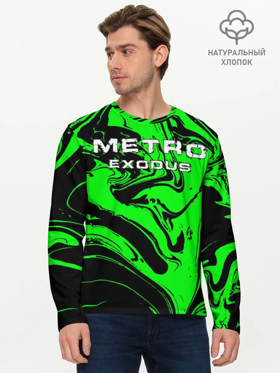 Мужской лонгслив базовый / Метро: Исход