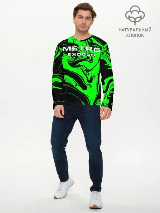 Мужской лонгслив базовый / Метро: Исход