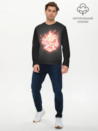 Мужской лонгслив базовый / CYBERPUNK 2077 SAMURAI