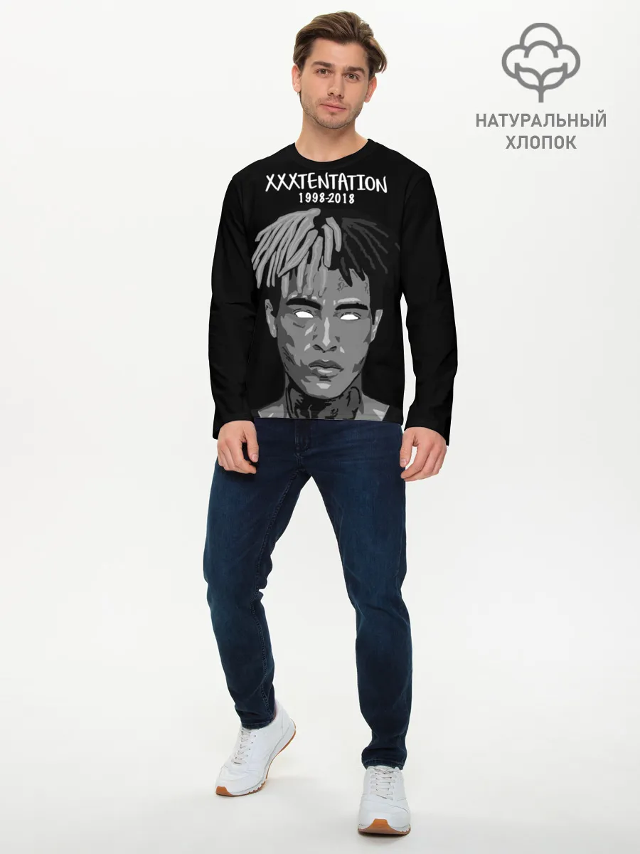 Мужской лонгслив базовый / Xxxtentation RIP