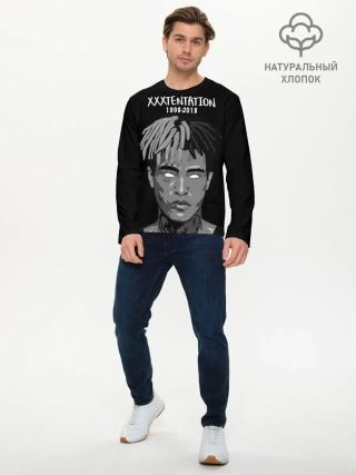 Мужской лонгслив базовый / Xxxtentation RIP