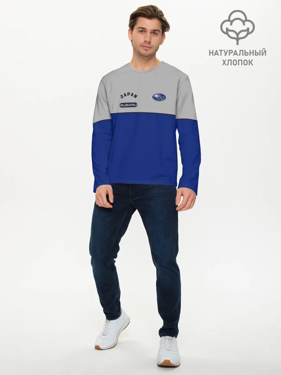 Мужской лонгслив базовый / Subaru