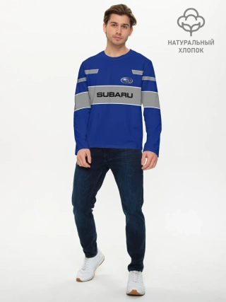 Мужской лонгслив базовый / Subaru