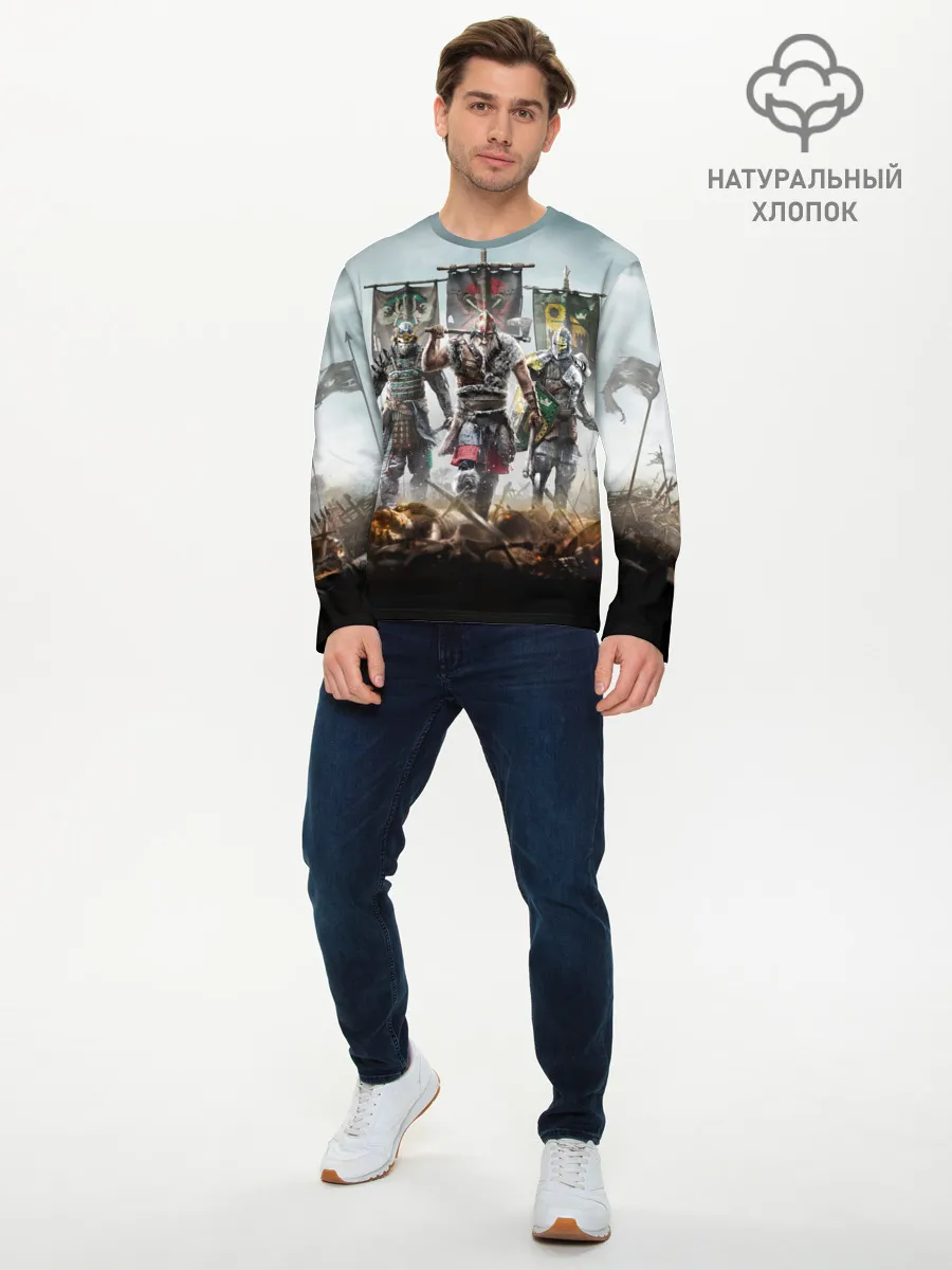 Мужской лонгслив базовый / For Honor