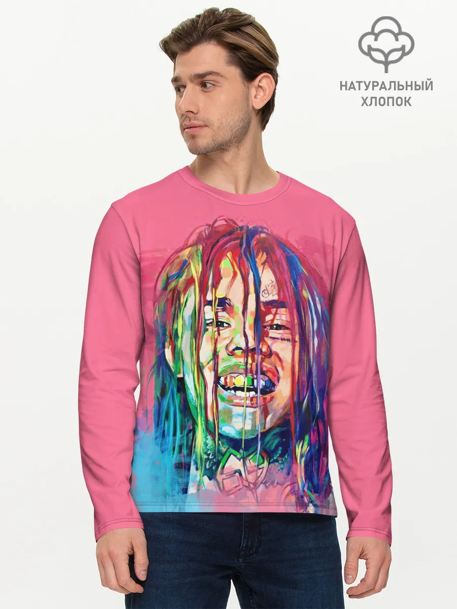 Мужской лонгслив базовый / PINK 69