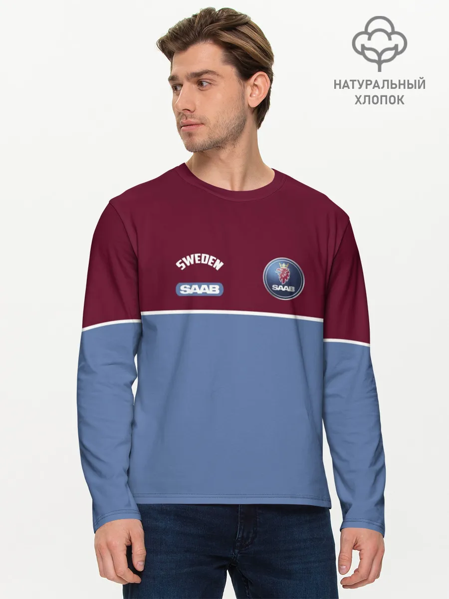 Мужской лонгслив базовый / Saab