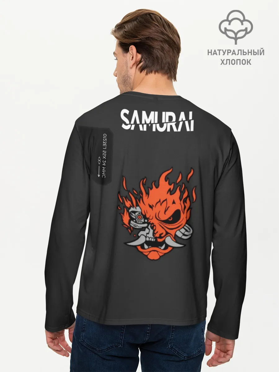 Мужской лонгслив базовый / Cyberpunk 2077 Куртка V