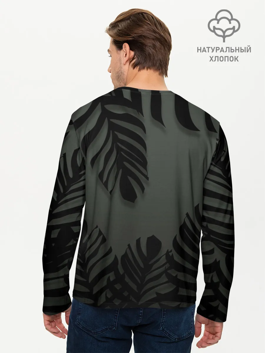 Мужской лонгслив базовый / Велоцераптор