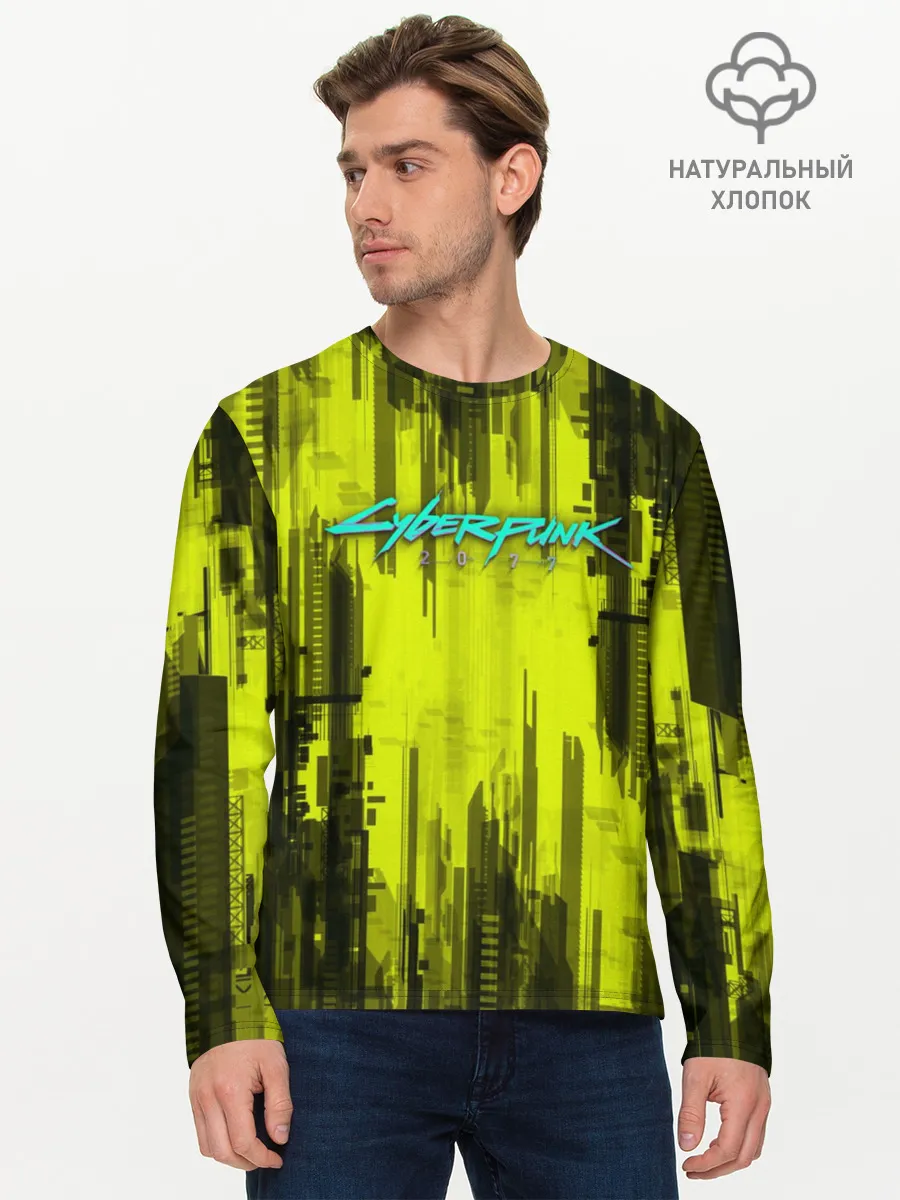Мужской лонгслив базовый / CYBERPUNK 2077 | КИБЕРПАНК 2077