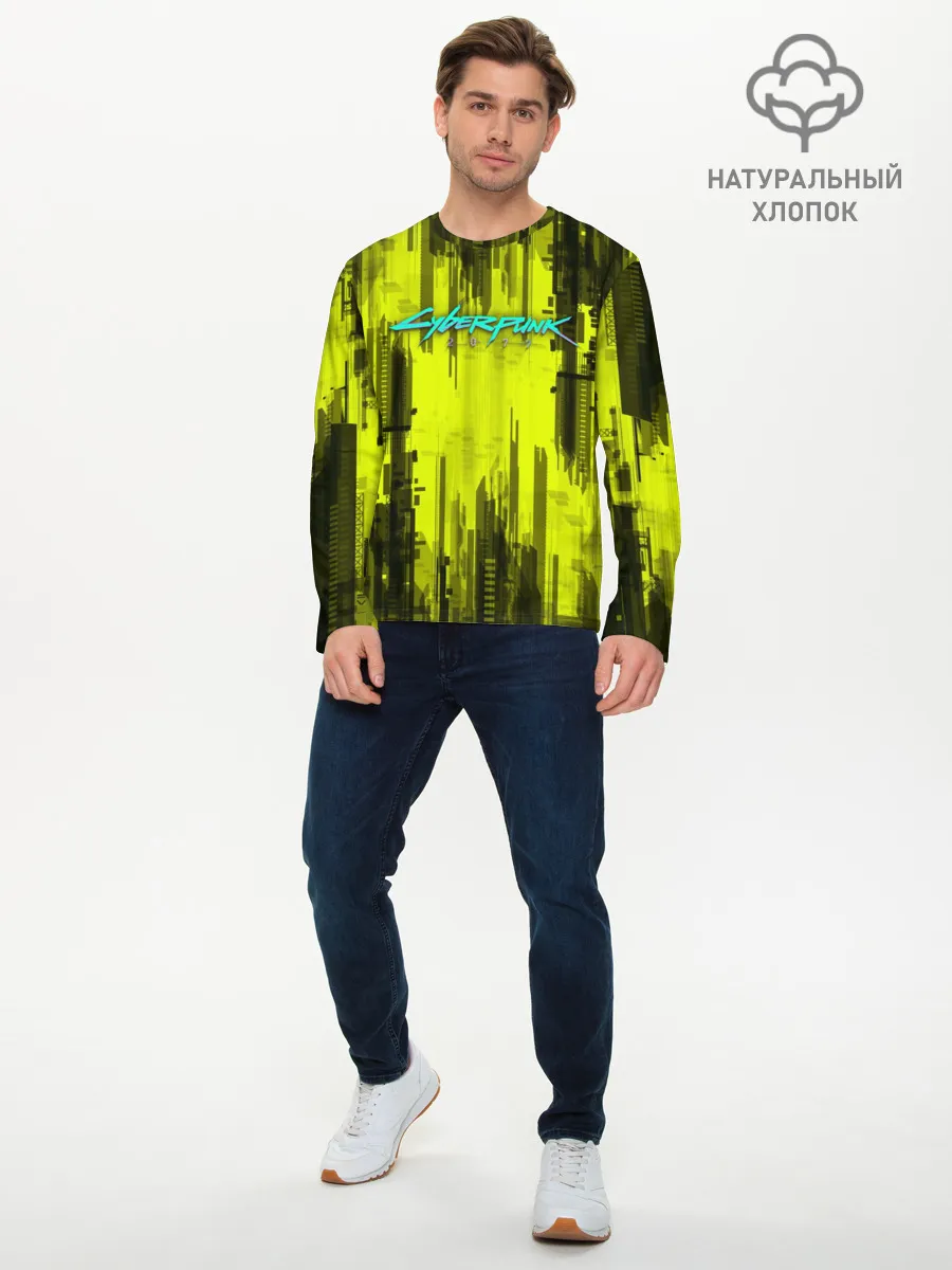 Мужской лонгслив базовый / CYBERPUNK 2077 | КИБЕРПАНК 2077