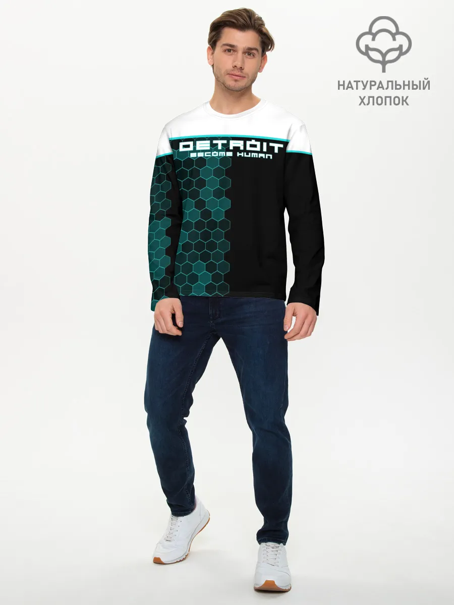 Мужской лонгслив базовый / Detroit become human