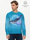 Мужской лонгслив базовый / Дельфин