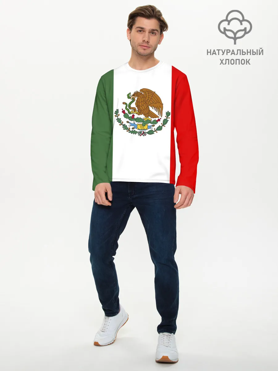 Мужской лонгслив базовый / Мексика Чемпионат Мира