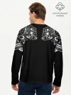 Мужской лонгслив базовый / Узор в стиле маори / полинезия