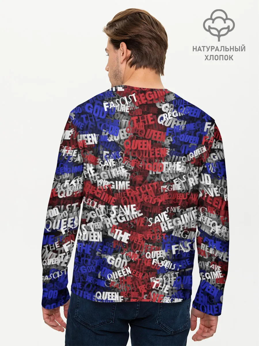 Мужской лонгслив базовый / God Save the Queen!