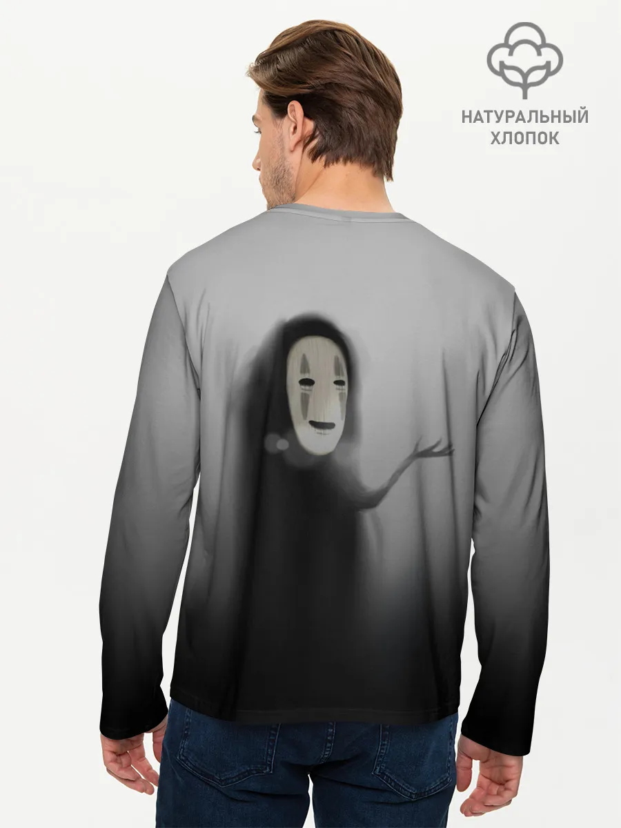 Мужской лонгслив базовый / Каонаси в тумане