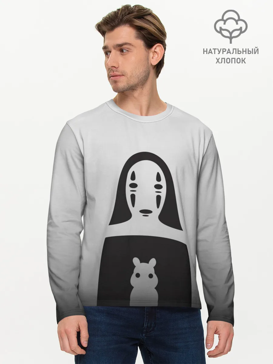 Мужской лонгслив базовый / Каонаси и хомячок