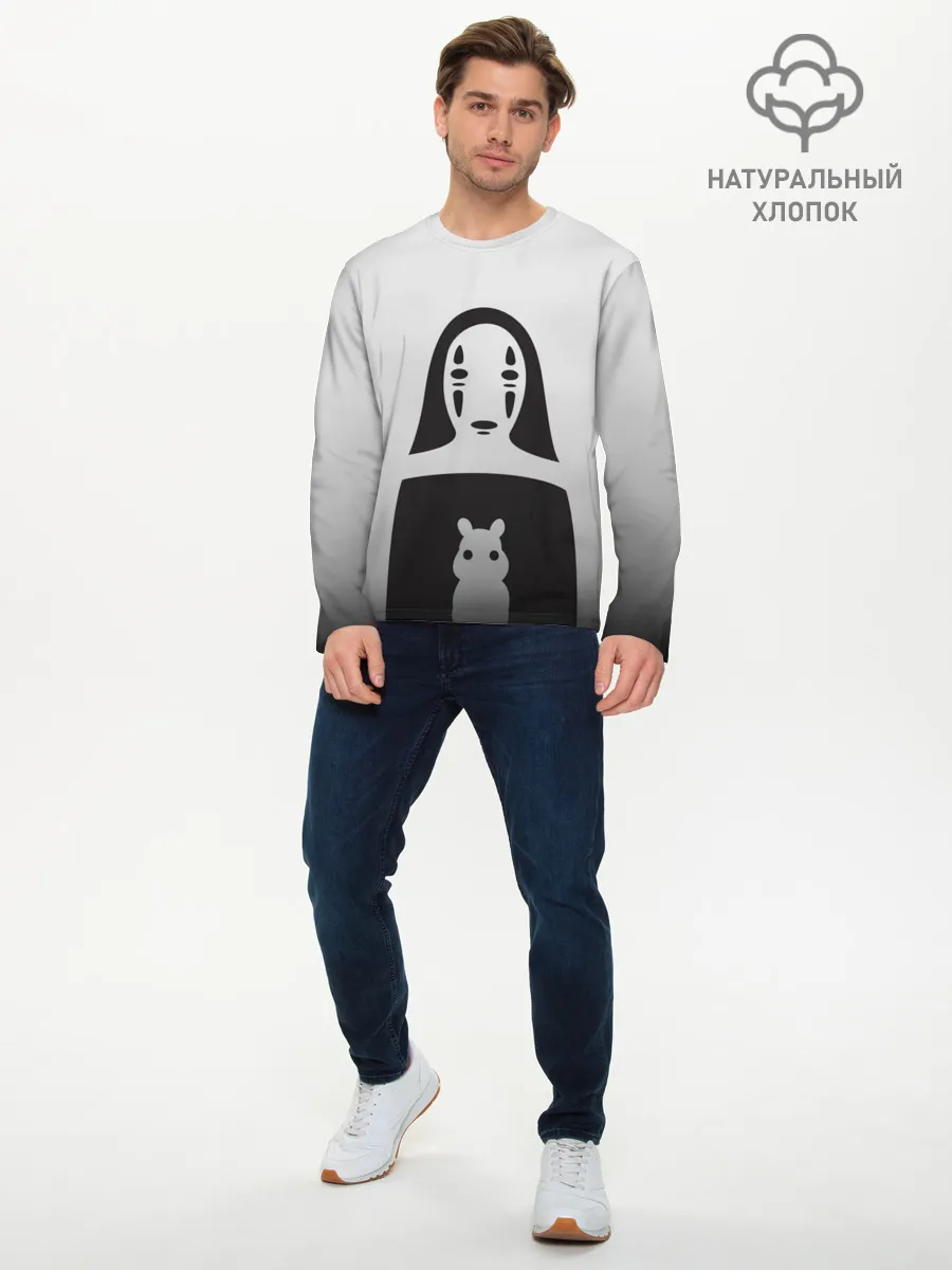 Мужской лонгслив базовый / Каонаси и хомячок