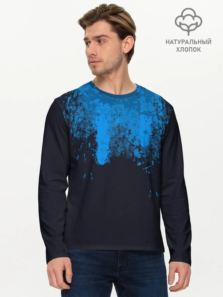 Мужской лонгслив базовый / КРОВЬ АНДРОИДА