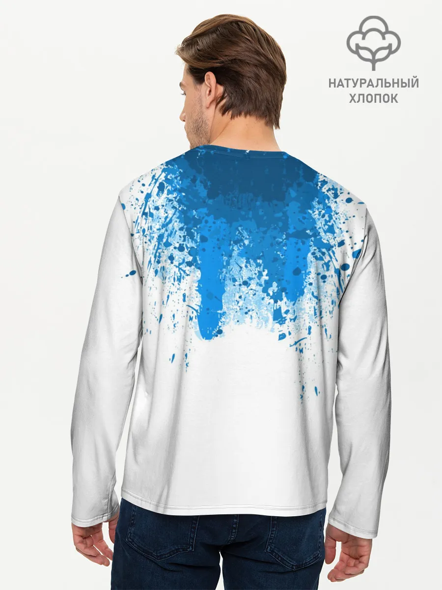 Мужской лонгслив базовый / КРОВЬ АНДРОИДА