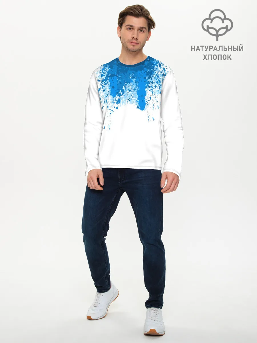 Мужской лонгслив базовый / КРОВЬ АНДРОИДА