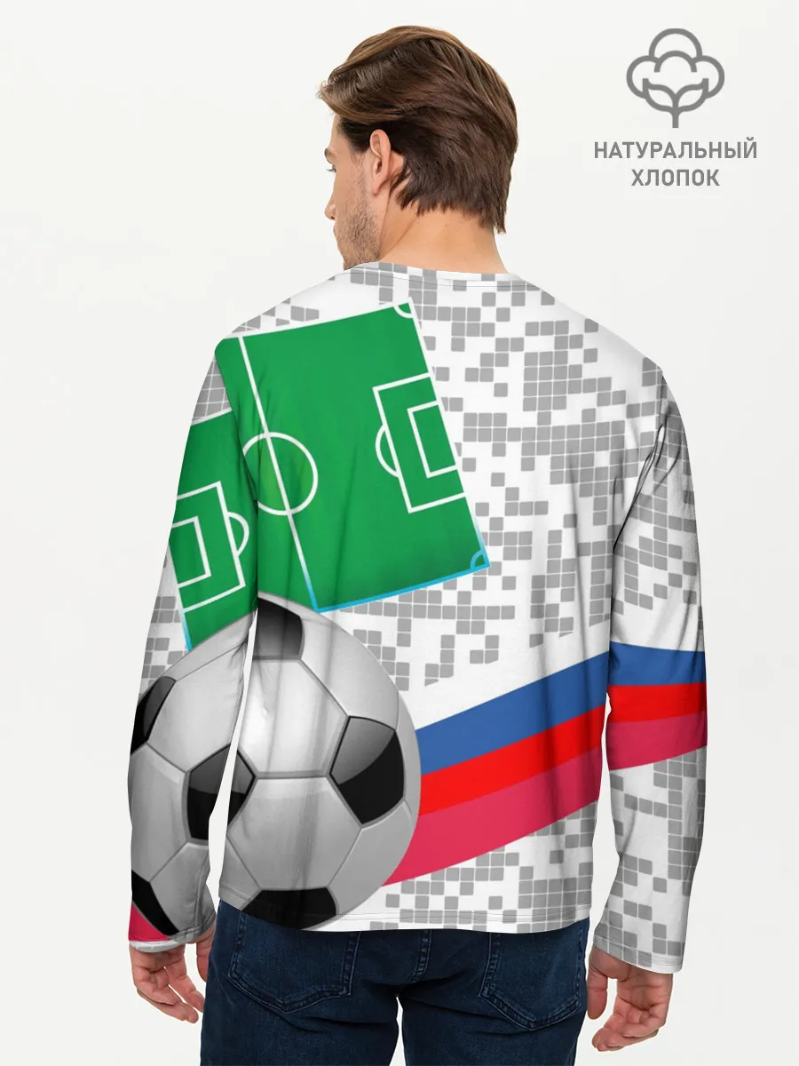 Мужской лонгслив базовый / Русский футбол