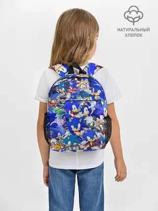 Рюкзак детский / SONIC СИНИЙ ЁЖ СОНИК