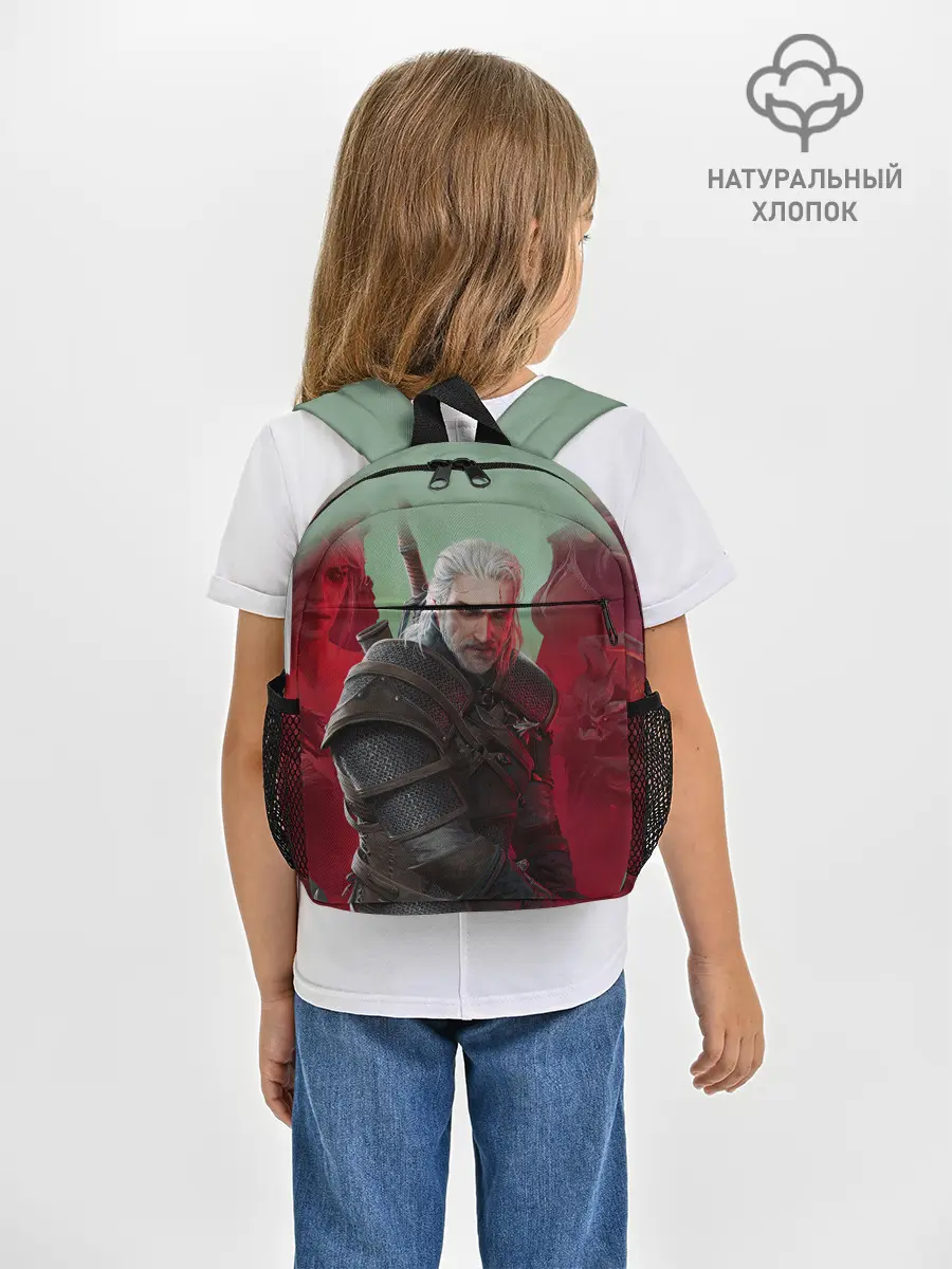 Рюкзак детский / ВЕДЬМАК | THE WITCHER | ГЕРАЛЬТ С МЕЧОМ