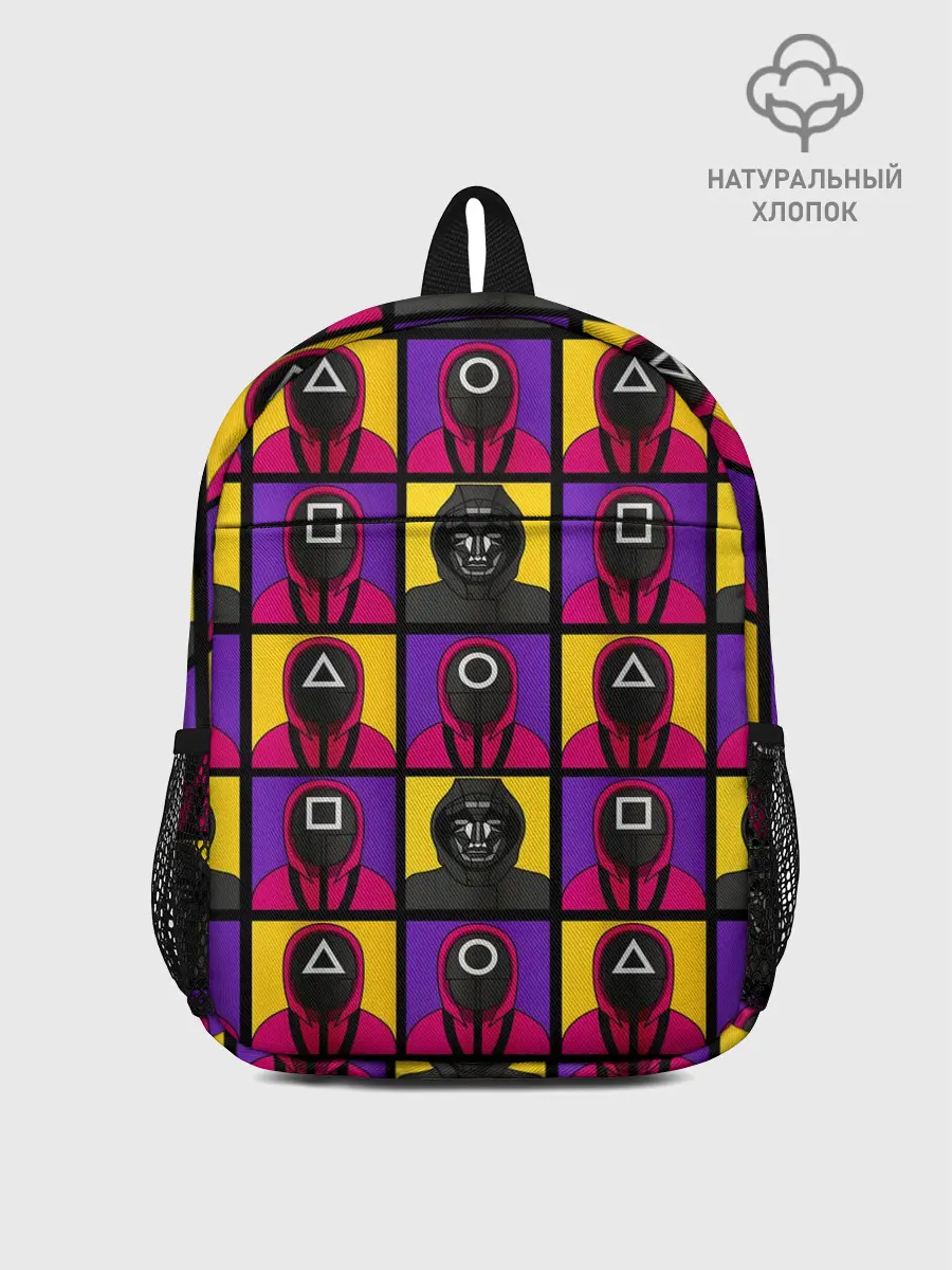 Рюкзак детский / ИГРА В КАЛЬМАРА / ОХРАНА / ВЕДУЩИЙ