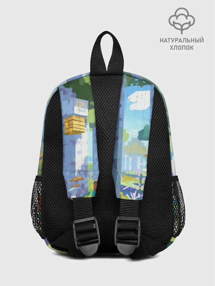 Рюкзак детский / Манйкрафт, березовый лес