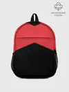 Рюкзак детский / ГЕОМЕТРИЯ МИНИМАЛИЗМ | КРАСНЫЕ ПОЛОСЫ
