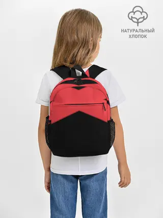 Рюкзак детский / ГЕОМЕТРИЯ МИНИМАЛИЗМ | КРАСНЫЕ ПОЛОСЫ