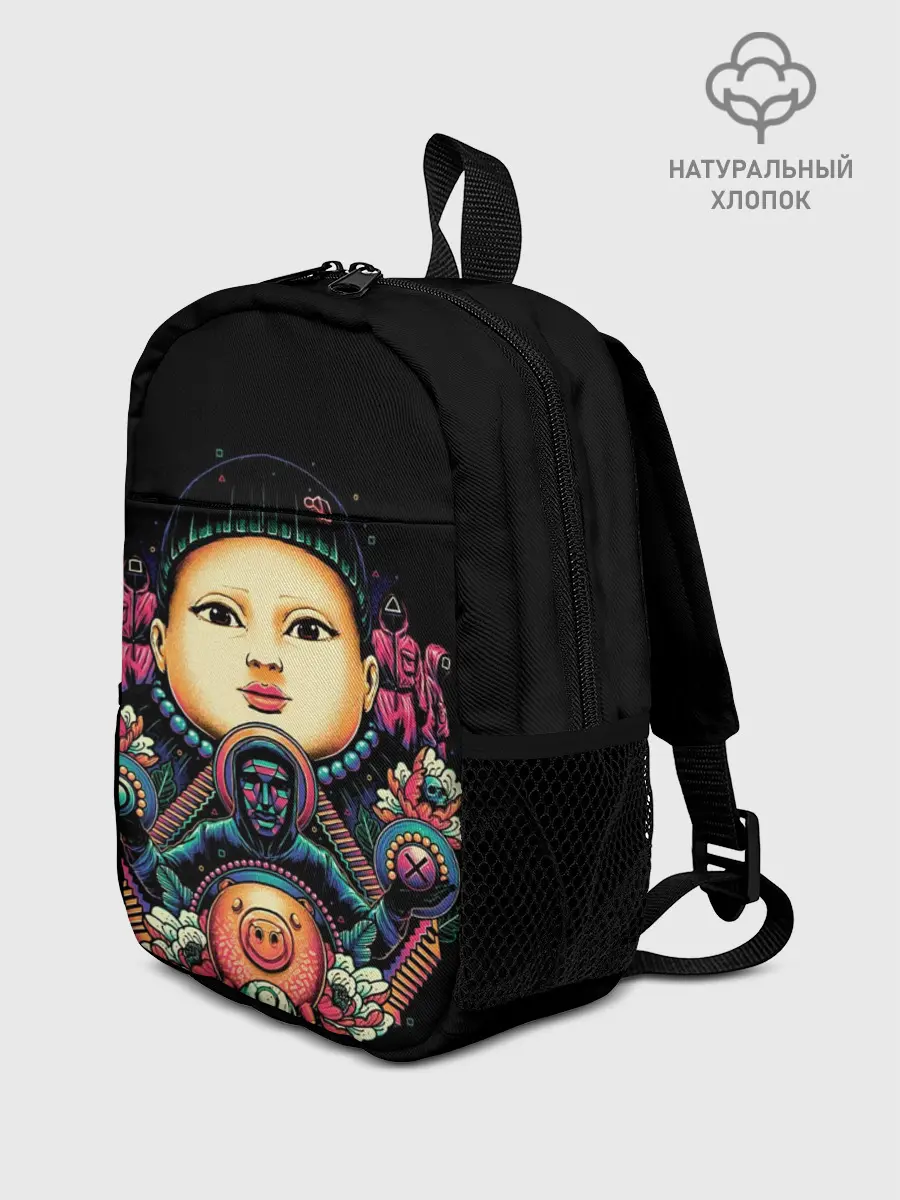 Рюкзак детский / Игра в кальмара Кукла маски черепа