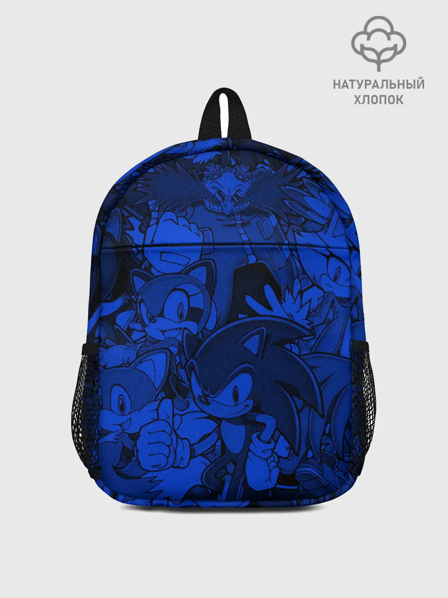 Рюкзак детский / SONIC BLUE PATTERN | СИНИЙ ЁЖ