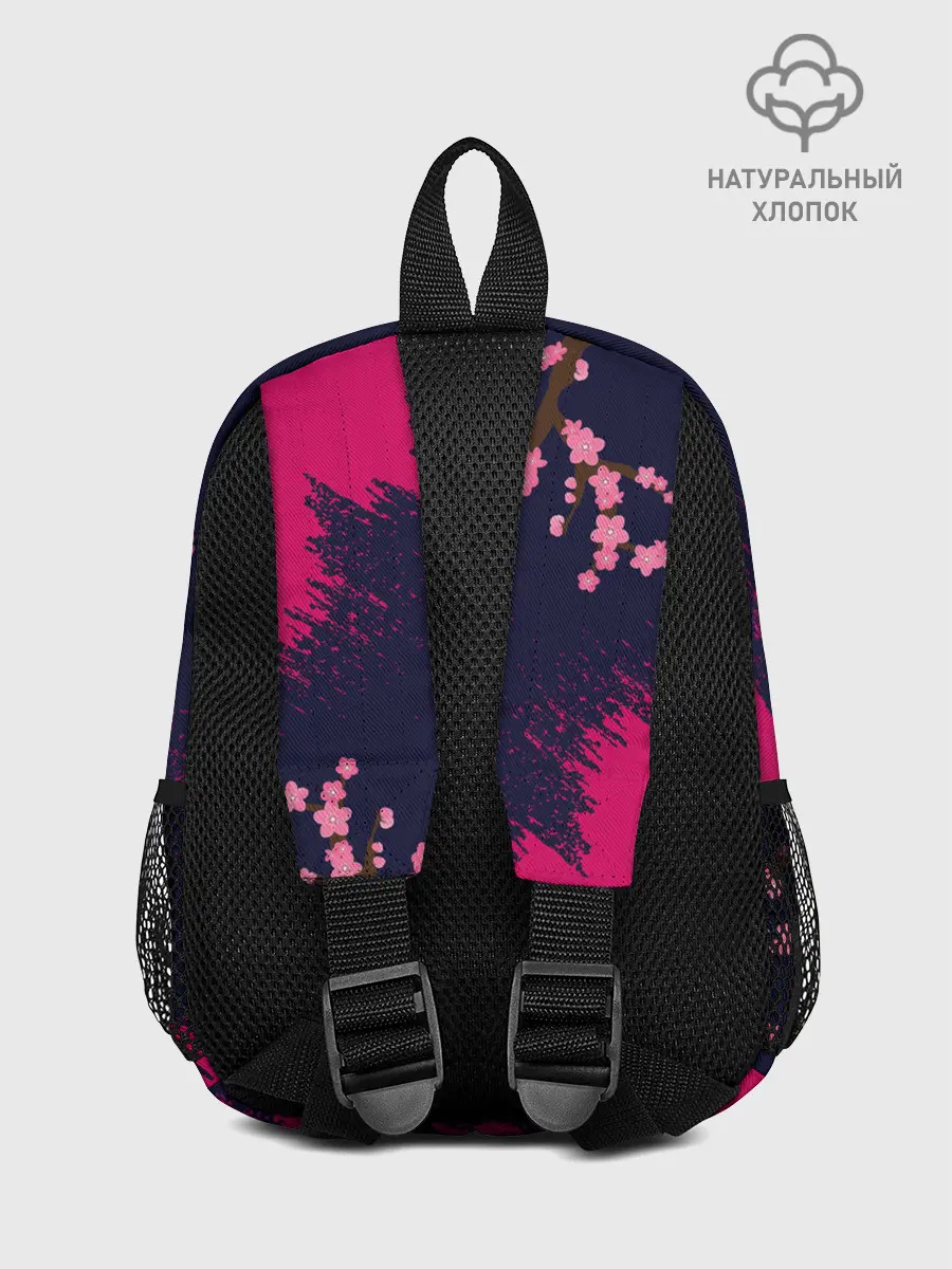 Рюкзак детский / ДЕВУШКА В КИМОНО И ПТИЦАМИ