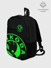 Рюкзак детский / SKODA GREEN LOGO BLACK STYLE
