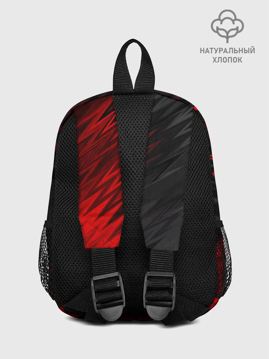 Рюкзак детский / ЧЁРНО КРАСНЫЕ КРАСКИ | RED BLACK STRIPES