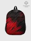 Рюкзак детский / ЧЁРНО КРАСНЫЕ КРАСКИ | RED BLACK STRIPES