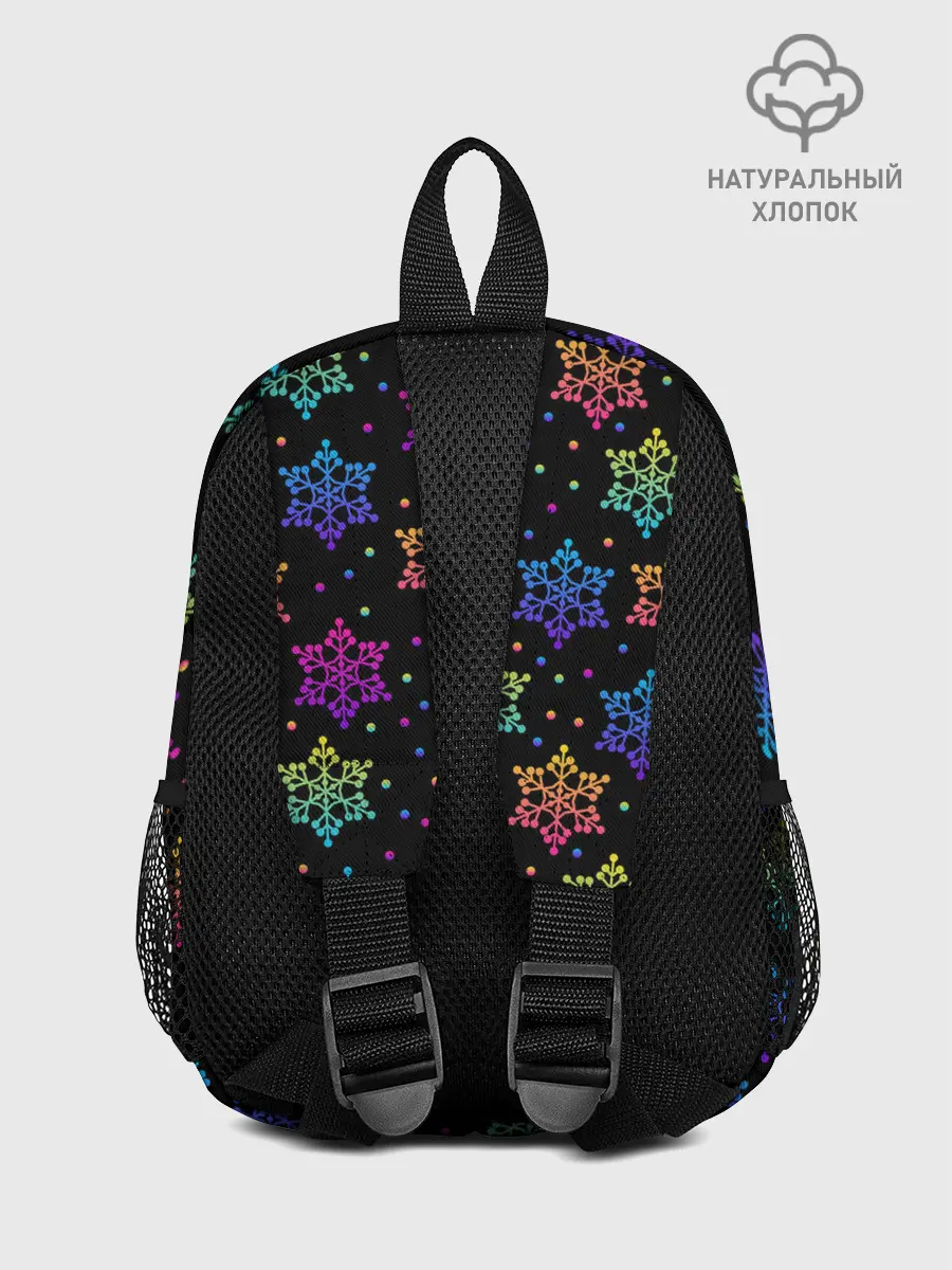 Рюкзак детский / Неоновые снежинки / Neon snowflakes