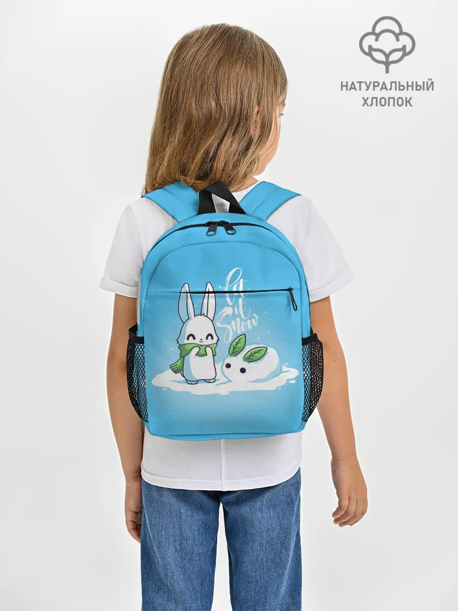Рюкзак детский / Let it snow. Зайчик и снежок