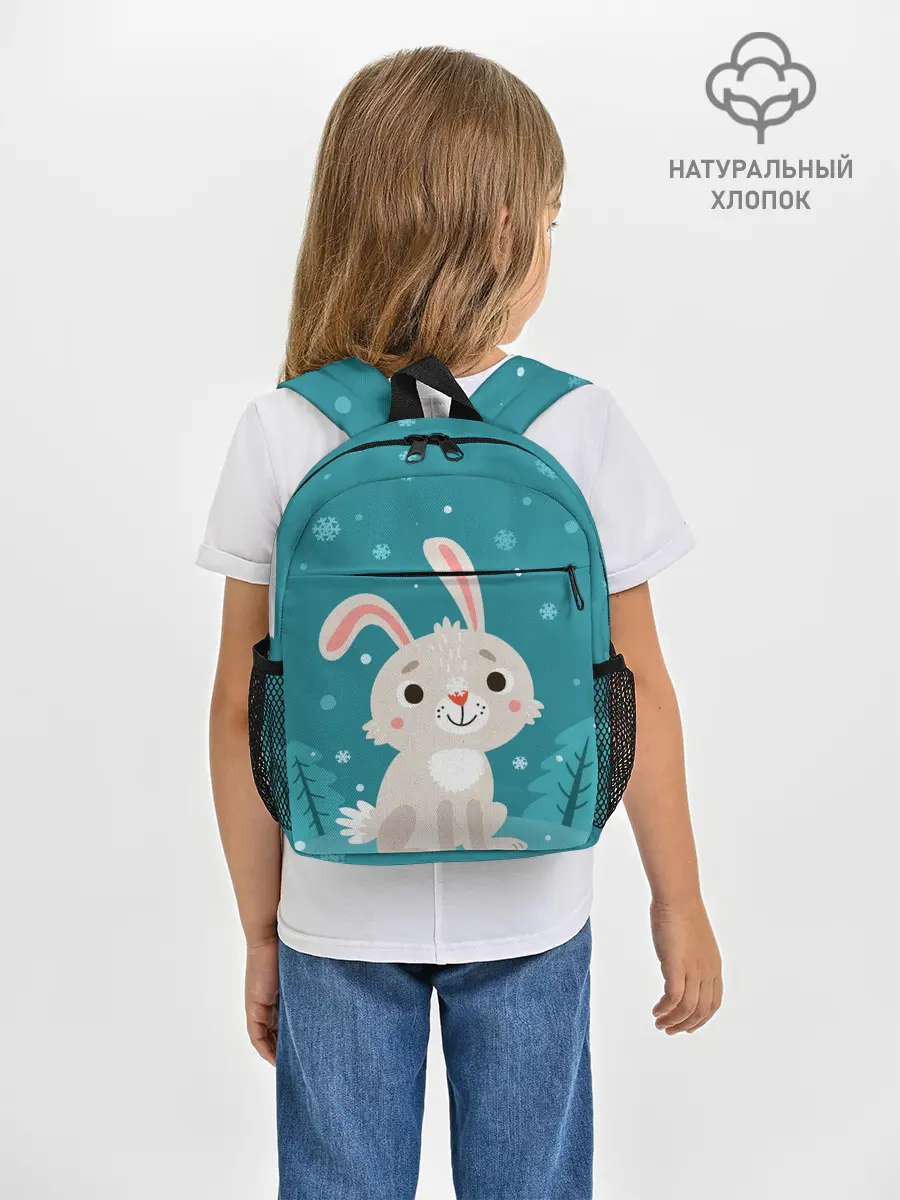 Рюкзак детский / Новогодний зайчик