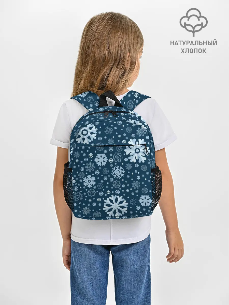 Рюкзак детский / Новогодние снежинки, новый год