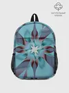 Рюкзак детский / Абстрактный цветок. Голубой.