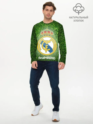 Мужской лонгслив базовый / Real Madrid