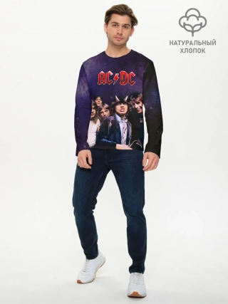 Мужской лонгслив базовый / AC/DC