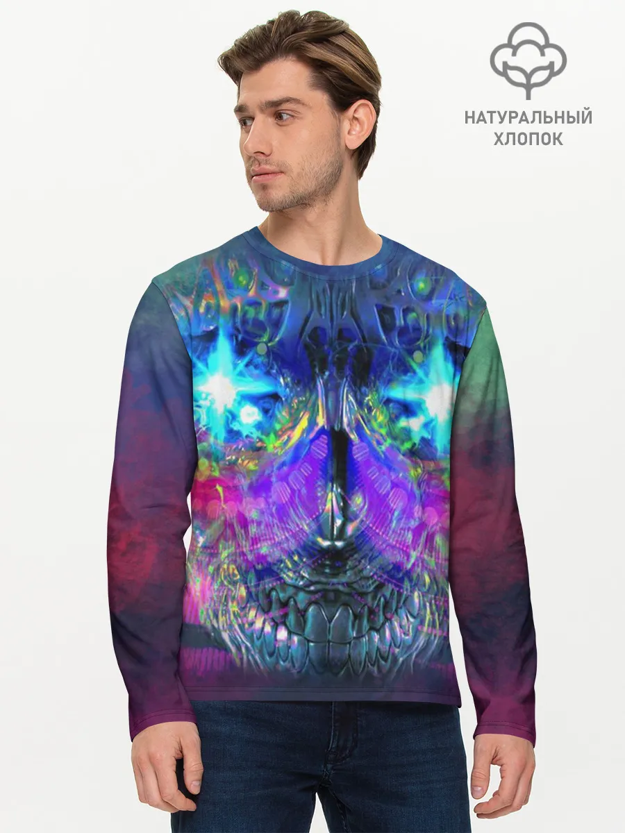 Мужской лонгслив базовый / Черепок