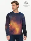 Мужской лонгслив базовый / Космос